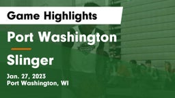 Port Washington  vs Slinger  Game Highlights - Jan. 27, 2023