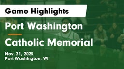 Port Washington  vs Catholic Memorial Game Highlights - Nov. 21, 2023