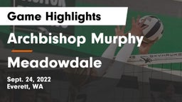 Archbishop Murphy  vs Meadowdale  Game Highlights - Sept. 24, 2022
