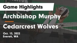 Archbishop Murphy  vs Cedarcrest Wolves Game Highlights - Oct. 13, 2022