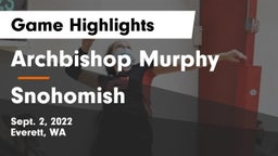 Archbishop Murphy  vs Snohomish  Game Highlights - Sept. 2, 2022