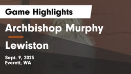 Archbishop Murphy  vs Lewiston  Game Highlights - Sept. 9, 2023