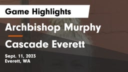 Archbishop Murphy  vs Cascade Everett Game Highlights - Sept. 11, 2023