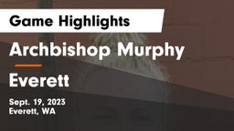 Archbishop Murphy  vs Everett  Game Highlights - Sept. 19, 2023