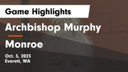 Archbishop Murphy  vs Monroe  Game Highlights - Oct. 3, 2023