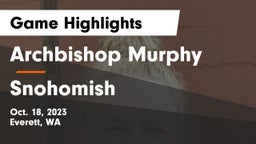 Archbishop Murphy  vs Snohomish  Game Highlights - Oct. 18, 2023
