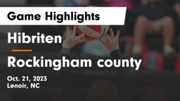 Hibriten  vs Rockingham county  Game Highlights - Oct. 21, 2023