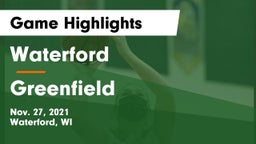 Waterford  vs Greenfield  Game Highlights - Nov. 27, 2021