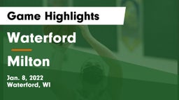 Waterford  vs Milton  Game Highlights - Jan. 8, 2022