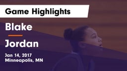 Blake  vs Jordan  Game Highlights - Jan 14, 2017