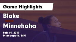 Blake  vs Minnehaha Game Highlights - Feb 14, 2017