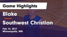 Blake  vs Southwest Christian Game Highlights - Feb 14, 2017