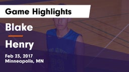 Blake  vs Henry  Game Highlights - Feb 23, 2017