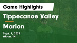 Tippecanoe Valley  vs Marion  Game Highlights - Sept. 7, 2023
