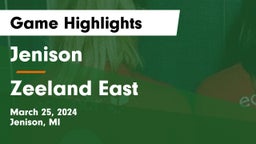 Jenison   vs Zeeland East  Game Highlights - March 25, 2024
