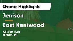 Jenison   vs East Kentwood  Game Highlights - April 30, 2024