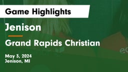 Jenison   vs Grand Rapids Christian  Game Highlights - May 3, 2024