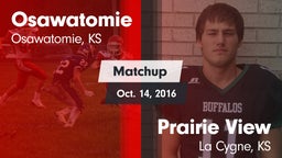 Matchup: Osawatomie High vs. Prairie View  2016