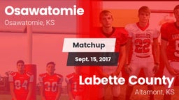 Matchup: Osawatomie High vs. Labette County  2017