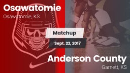 Matchup: Osawatomie High vs. Anderson County  2017