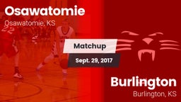 Matchup: Osawatomie High vs. Burlington  2017