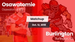 Matchup: Osawatomie High vs. Burlington  2018
