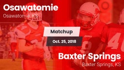 Matchup: Osawatomie High vs. Baxter Springs   2018