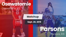 Matchup: Osawatomie High vs. Parsons  2019