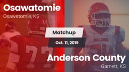 Matchup: Osawatomie High vs. Anderson County  2019