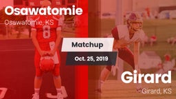 Matchup: Osawatomie High vs. Girard  2019