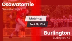 Matchup: Osawatomie High vs. Burlington  2020