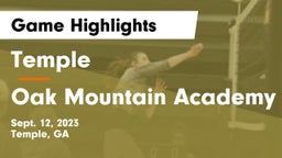 Temple  vs Oak Mountain Academy Game Highlights - Sept. 12, 2023