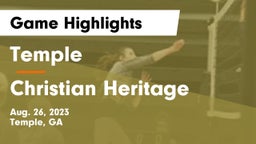 Temple  vs Christian Heritage Game Highlights - Aug. 26, 2023