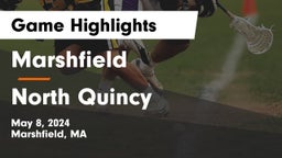 Marshfield  vs North Quincy  Game Highlights - May 8, 2024
