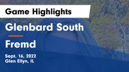 Glenbard South  vs Fremd  Game Highlights - Sept. 16, 2022