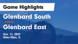 Glenbard South  vs Glenbard East  Game Highlights - Oct. 11, 2022