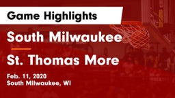 South Milwaukee  vs St. Thomas More  Game Highlights - Feb. 11, 2020