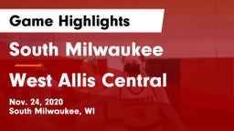 South Milwaukee  vs West Allis Central  Game Highlights - Nov. 24, 2020