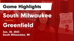 South Milwaukee  vs Greenfield  Game Highlights - Jan. 20, 2023