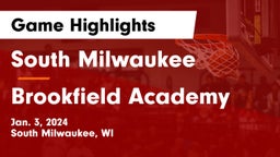 South Milwaukee  vs Brookfield Academy  Game Highlights - Jan. 3, 2024