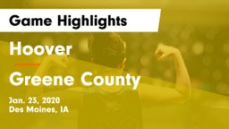 Hoover  vs Greene County  Game Highlights - Jan. 23, 2020