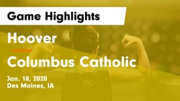 Hoover  vs Columbus Catholic  Game Highlights - Jan. 18, 2020