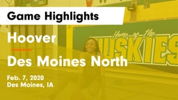 Hoover  vs Des Moines North  Game Highlights - Feb. 7, 2020