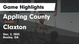 Appling County  vs Claxton  Game Highlights - Dec. 2, 2023