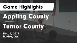 Appling County  vs Turner County  Game Highlights - Dec. 9, 2023