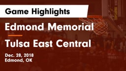 Edmond Memorial  vs Tulsa East Central Game Highlights - Dec. 28, 2018