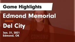 Edmond Memorial  vs Del City  Game Highlights - Jan. 21, 2021