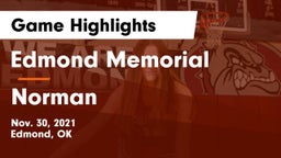Edmond Memorial  vs Norman  Game Highlights - Nov. 30, 2021