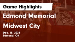 Edmond Memorial  vs Midwest City  Game Highlights - Dec. 18, 2021