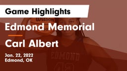 Edmond Memorial  vs Carl Albert   Game Highlights - Jan. 22, 2022